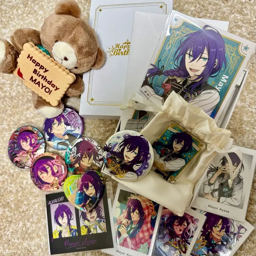 [BUNJANG] Ensemble Stars! Mayoi Birthday Bear Can Badge Bundle Set / 앙스타 마요이 일괄처분 생일곰 캔뱃지