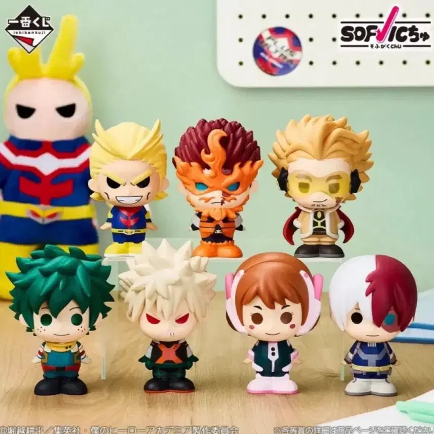 [BUNJANG] My Hero Academia Connecting Heart Sofubi Bundle Set (Unsealed) / (개봉) 나히아 히로아카 이어지는 마음 소프비 일괄