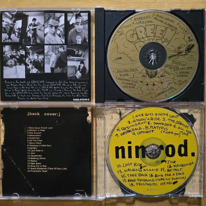 [BUNJANG] Green Day Dookie &amp; Nimrod Albums (2 CDs) / CD 음반 GREEN DAY 그린데이 앨범 2장