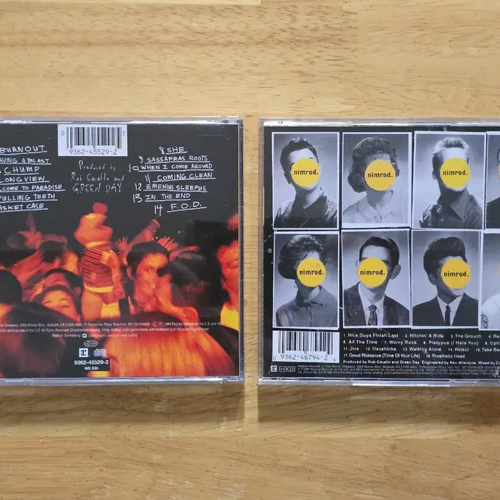 [BUNJANG] Green Day Dookie &amp; Nimrod Albums (2 CDs) / CD 음반 GREEN DAY 그린데이 앨범 2장