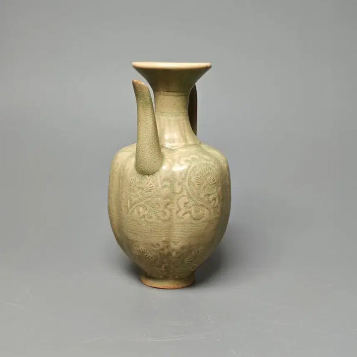 [BUNJANG] Yuezhou Celadon Carved Floral Ewer / 월주요 청자 음각 화문 주자 주전자 중국도자기 골동품 고미술품 수집품