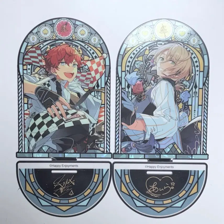 [BUNJANG] Ensemble Stars! Alkaloid Hiiro Aira Stained Glass Acrylic Bundle Set / 앙스타 알칼 알칼로이드 히이로 아이라 스글 스테인드글라스 시광 아크릴일괄