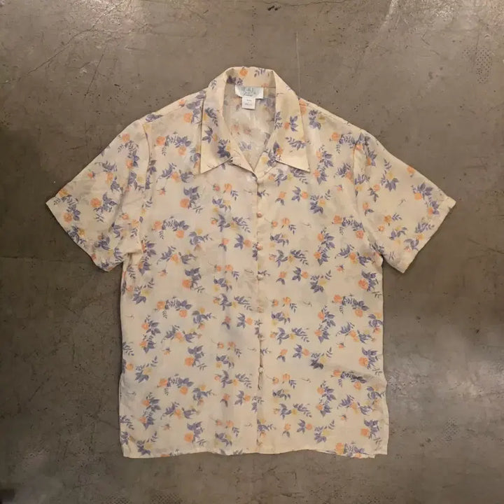 [BUNJANG] 100% Silk Jacquard Shirt / 100%실크 자카드 셔츠