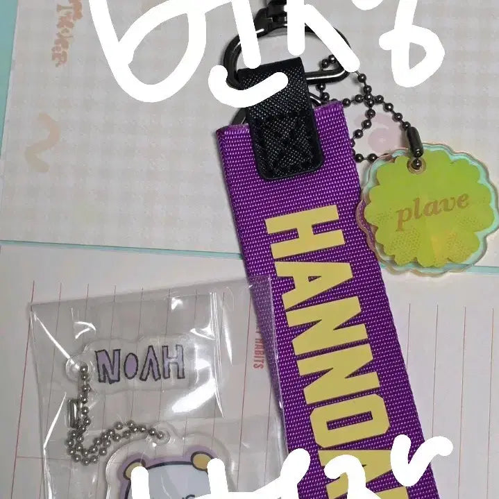 [BUNJANG] PlaYlist Noah Yeoreum Strap Keychain Bundle Set / 플레이브 육여름 스트랩 키링 노아