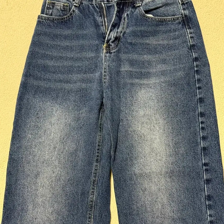 [BUNJANG] Ably Dark Wash Wide Leg Pants / 에이블리 진청 와이드 팬츠