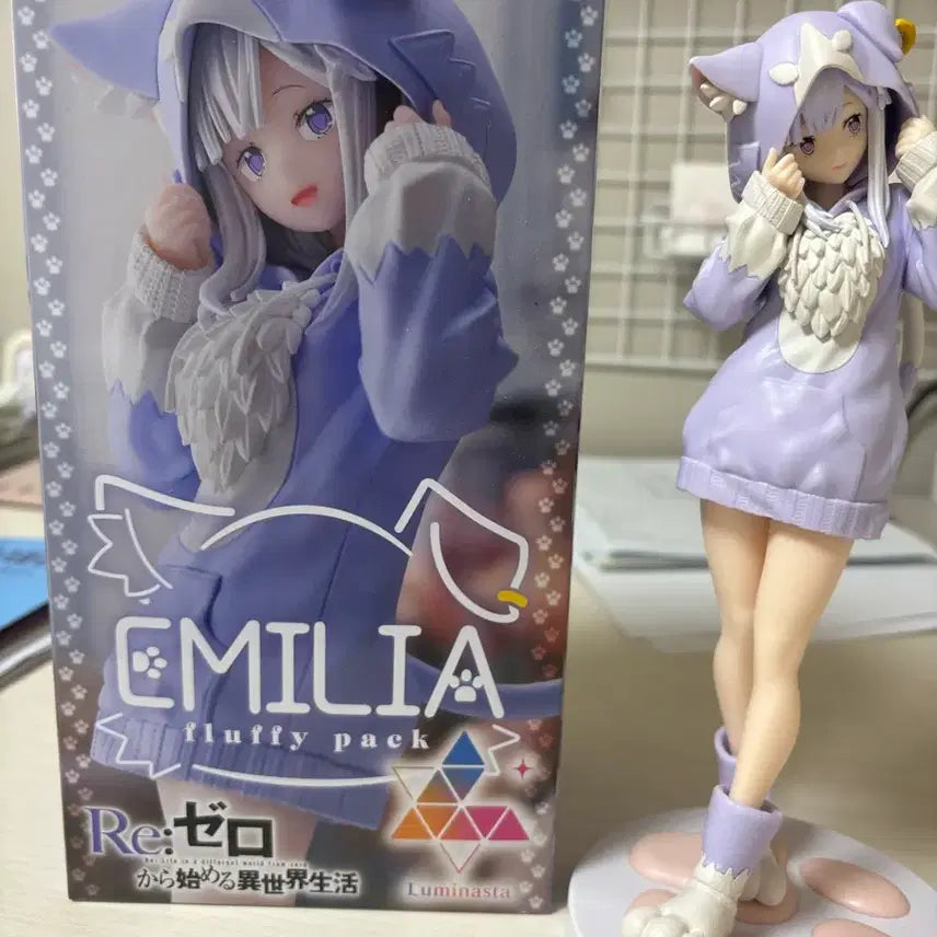 [BUNJANG] Re:Zero Emilia Luminasta Sega Figure / 리제로 에밀리아 루미나스타 세가 피규어
