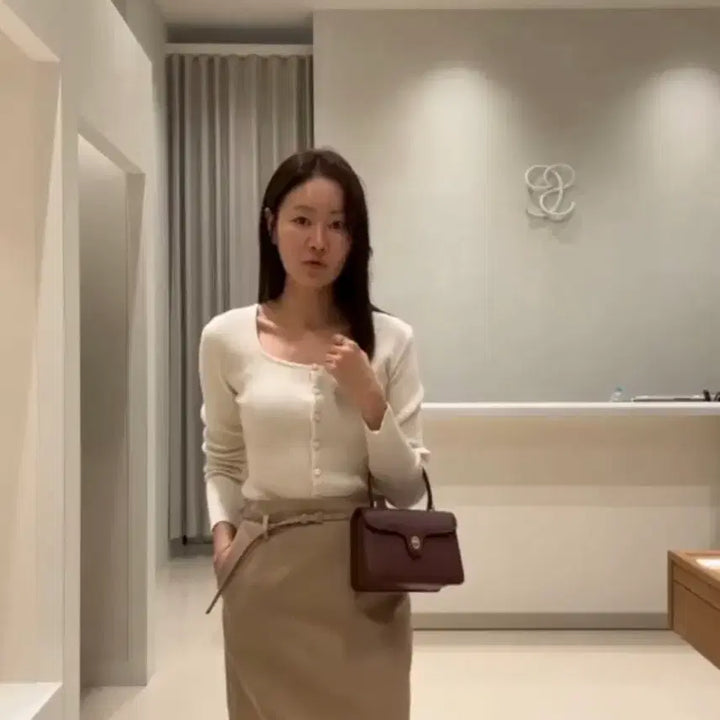 [BUNJANG] Sie Melbourne Bag Maroon / sie 시에 멜번백 마룬색