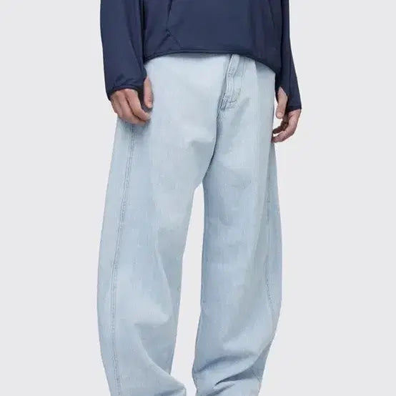 [BUNJANG] Haechi Room Curved Denim Pants / 해칭룸 커브드 데님 팬츠