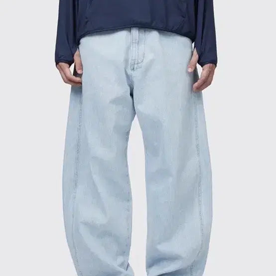 [BUNJANG] Haechi Room Curved Denim Pants / 해칭룸 커브드 데님 팬츠