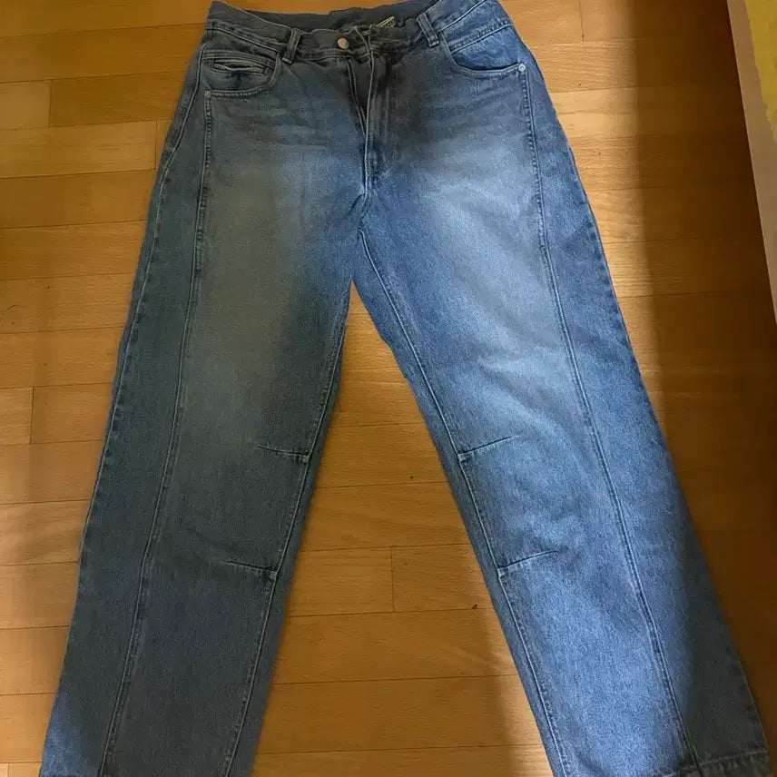 [SOLD OUT] 연청 와이드 데님 팬츠