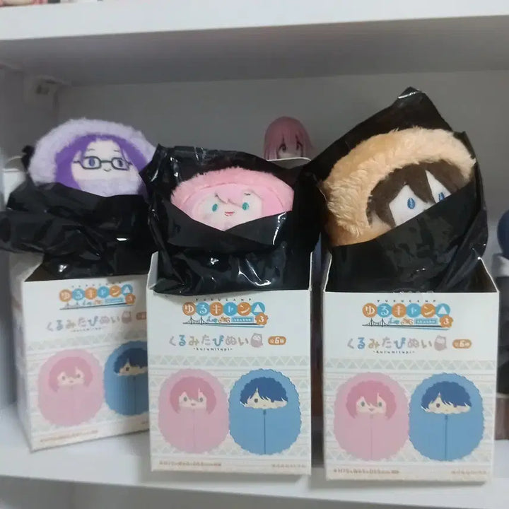 [BUNJANG] Yuru Camp Nadeshiko Sakura Ena Plush Doll Set / 유루캠타피누이 (일괄) 나데시코 사쿠라 에나