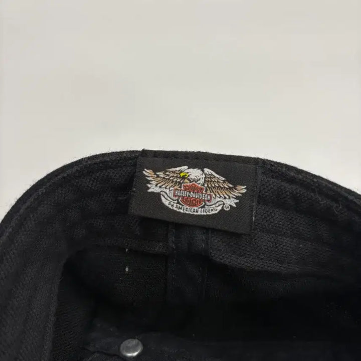 [BUNJANG] Harley Davidson Skull Embroidery Black Ball Cap / Harley Davidson 할리데이비슨 스컬 자수 블랙 볼캡 모자