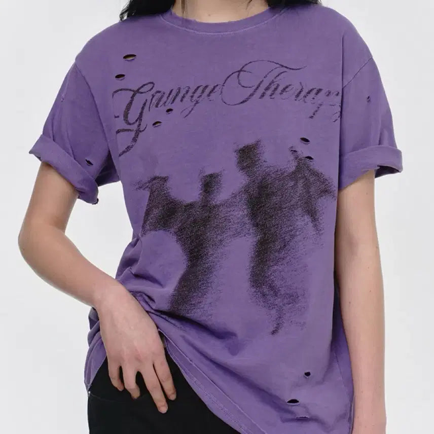 [BUNJANG] Sunburn Project DESTROYED DEVIL Overfit T-Shirt / (새상품) 썬번프로젝트 반팔 DISTROYED DEVIL OVERFIT