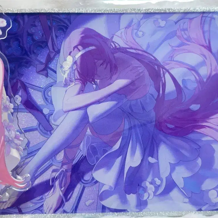 [BUNJANG] Honkai Impact 3rd Elysia Herrscher of Origin Acrylic Stand &amp; Silver Foil Art Print Bundle Set / 붕괴 3rd 엘리시아 아크릴 색지 일괄
