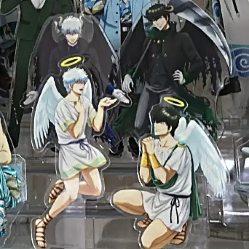 [BUNJANG] Gintama Angel &amp; Demon Acrylic Standee Set / 은혼 천사 악마 아크릴