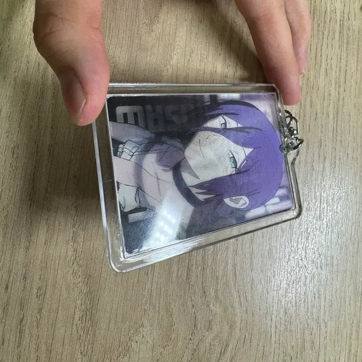 [BUNJANG] Chainsaw Man Lenticular Card with Acrylic Keyring Case / 체인소맨 렌티큘러 카드