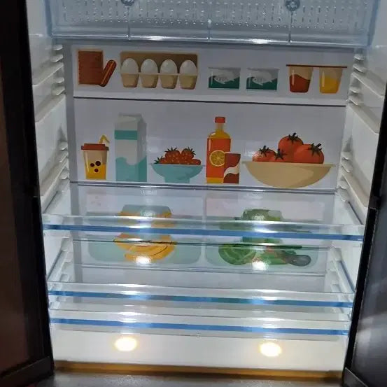 [BUNJANG] Miniature LED Refrigerator Display with Light / 가챠, 미니어처 전시용 불 들어오는 LED 냉장고