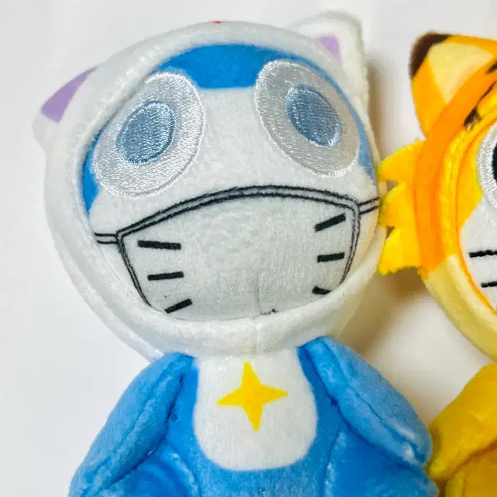 [BUNJANG] Sergeant Keroro Dororo Kururu Cat Plush Keychain Set / 정품 세트 ) 도로로 쿠루루 고양이 인형 키링 케로로