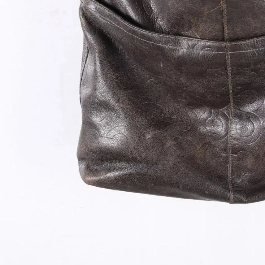 [BUNJANG] Coach Real Leather Shoulder Bag Brown / Coach 코치 리얼레더 숄더백 브라운