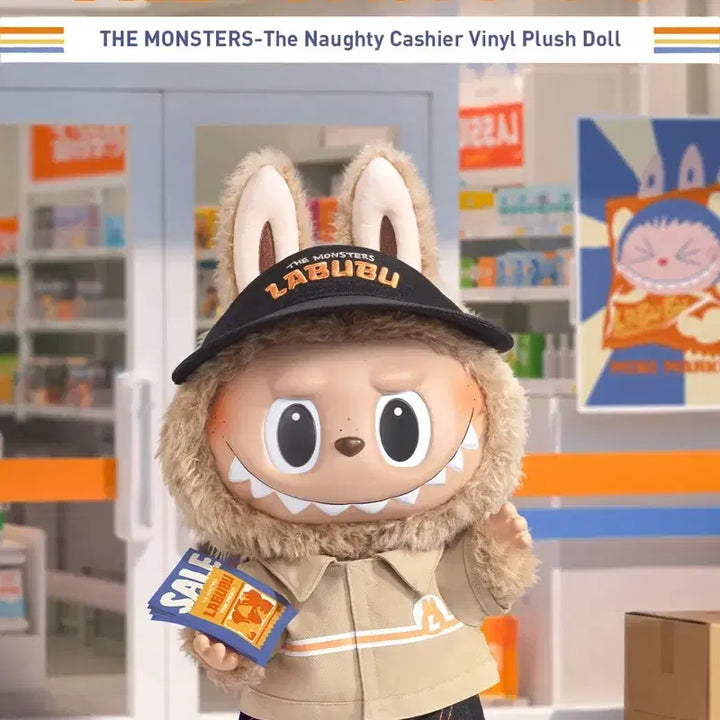 [BUNJANG] Pop Mart Labubu Suspicious Convenience Store 400% The Naughty Cashier Doll (Sealed) / 미개봉 새상품)팝마트 라부부 400% 수상한 편의점 더 너티 캐셔 인형