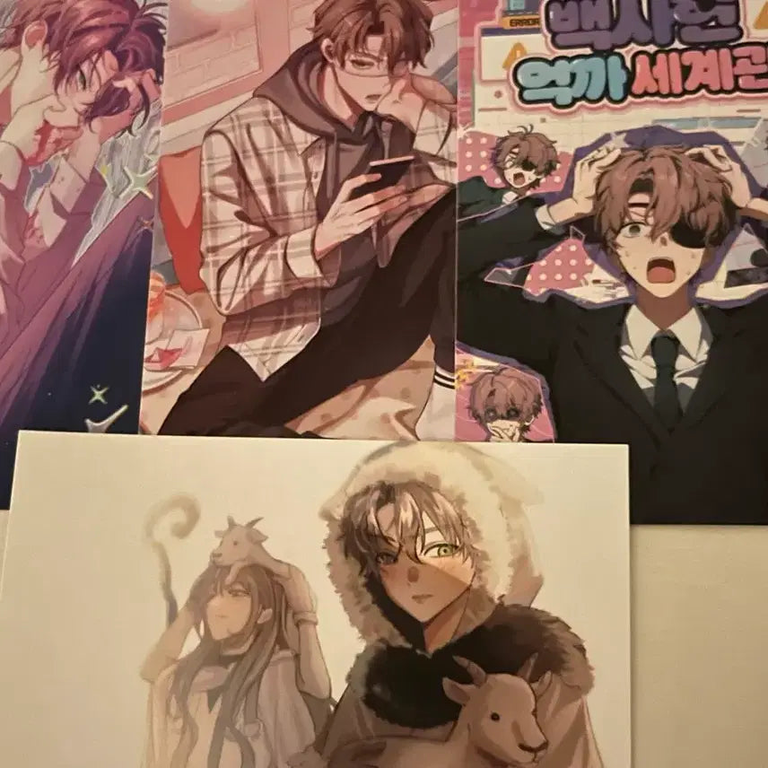 [BUNJANG] Baek Saheon / Baek Eokgga Eokka Worldview / Baek Eokse Postcard / 교환/판매) 괴담출근 백사헌 억까 세계관 백억세 엽서