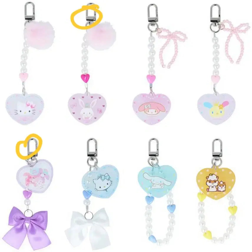 [BUNJANG] Sanrio Balletcore Bonbon Ribbon &amp; Wish Me Mell Accessory Set / 산리오 발레코어 봉봉리본, 위시미멜:)