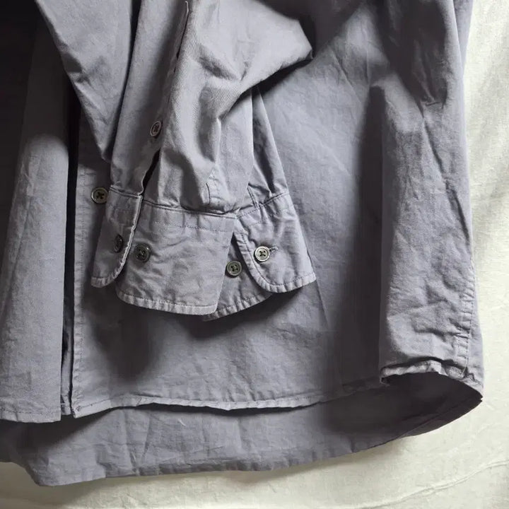 [BUNJANG] First Floor Garment Dyed Shirt Lavender Grey / 퍼스트플로어 가먼트 다이드 셔츠 라벤더 그레이 48