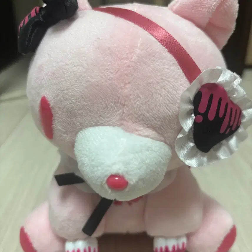 [BUNJANG] Glummy Bear Eye Patch Pink Plush Doll / 글루미베어 아이패치 핑크 인형 누이