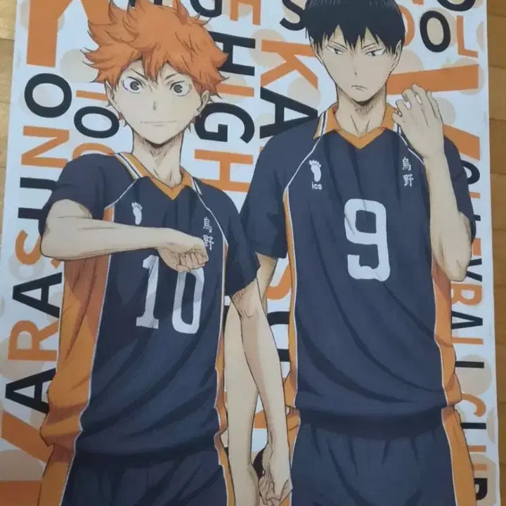 [BUNJANG] Haikyuu!! Hinata &amp; Kageyama Illustrated Wall Poster / 하이큐하이큐 히나타&amp;카게야마 일러스트 벽걸이 포스터(브로마이드)