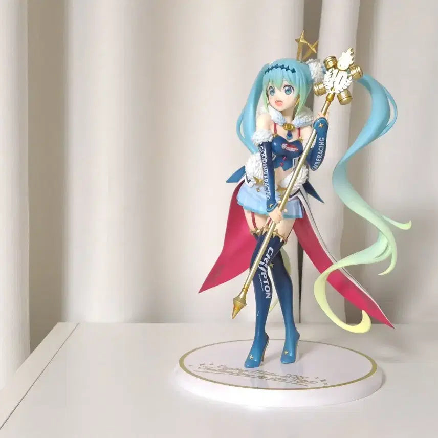 [BUNJANG] Aquamarine Hatsune Miku 2018 Racing Miku 1/7 Scale Figure (Limited Edition, Discontinued) / 아쿠아마린 하츠네 미쿠 2018 레이싱 미쿠 한정판 단종템 급처