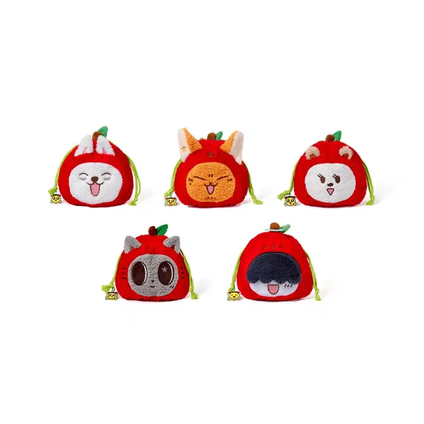 [BUNJANG] TXT PPULBATU Apple String Pouch HWANG CHOON (YL_F) - Sealed / 투바투 뿔바투 애플 스트링 파우치 황춘 (YL_F)