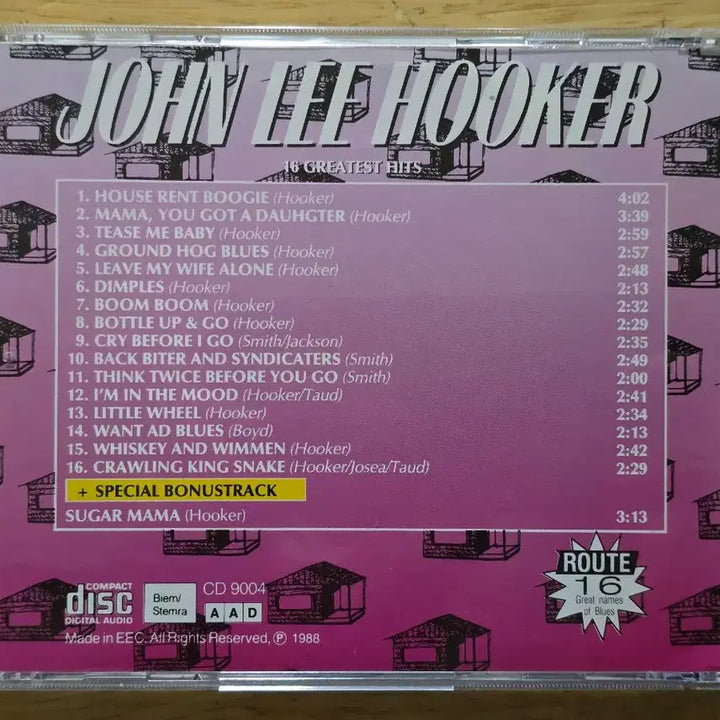 [BUNJANG] John Lee Hooker 16 Greatest Hits CD / CD 음반 John Lee Hooker 존 리 후커 - 16 Greatest Hits