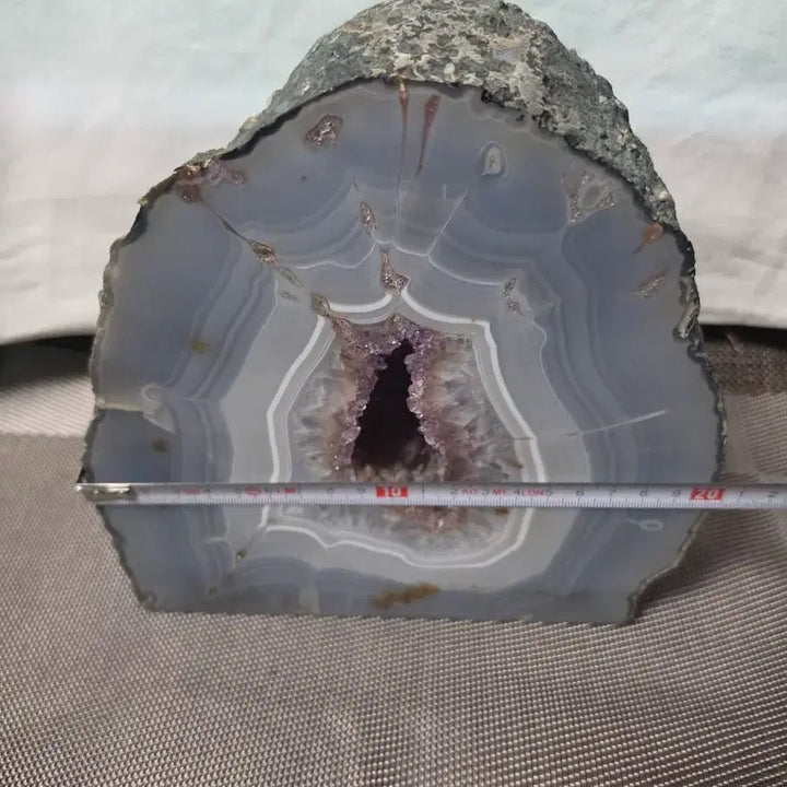 [BUNJANG] Large Natural Agate Geode Interior Decor (20*20*5cm) / 아게이트 천연원석 인테리어 소품(20*20*5)대형