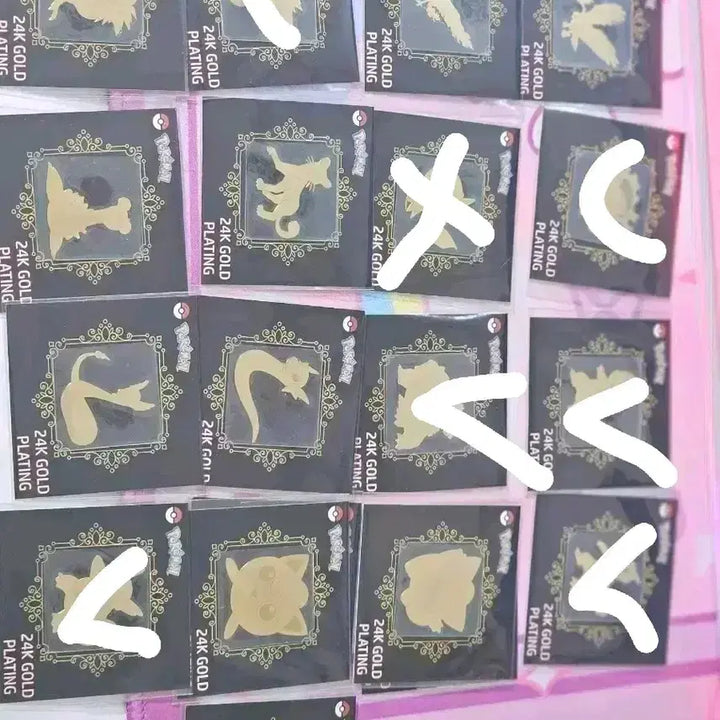 [BUNJANG] Pokemon Gold Sticker Set - Dragonite, Ditto / 포켓몬 24골드 스티커 망나뇽 띠부> 메타몽 띠부씰이나 카드 갸챠 굿즈