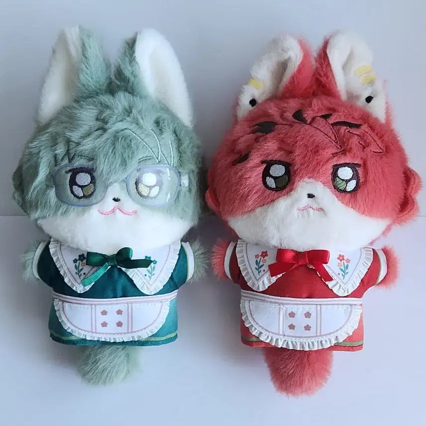 [BUNJANG] Ensemble Stars Kiryu Kuro &amp; Hasumi Keito Fox Plush Bundle Set / 앙스타 키류 쿠로 하스미 케이토 여우누이 일괄