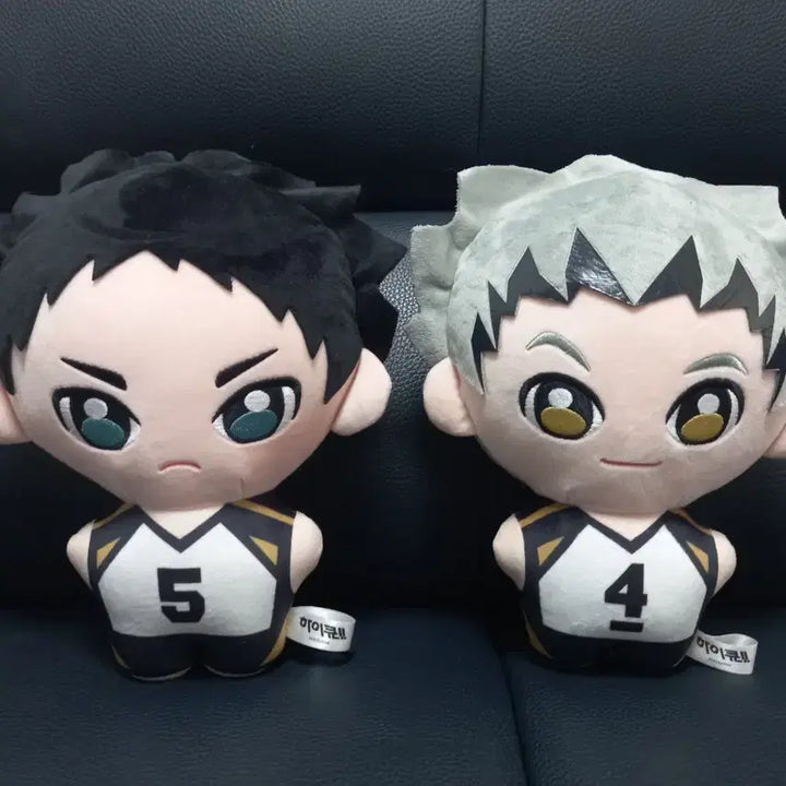 [BUNJANG] Haikyuu!! Tsukishima &amp; Bokuto Plush Dolls Set / 하이큐 인형 츠키시마 / 보쿠토