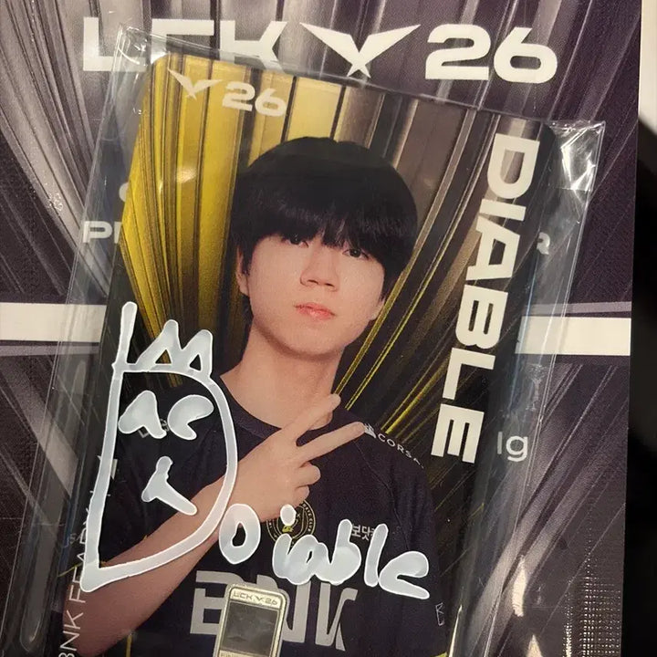 [BUNJANG] LCK Diablo Signed Silver Card / 한국조폐공사 실버 플레이어 카드 디아블 싸인 카드 lck