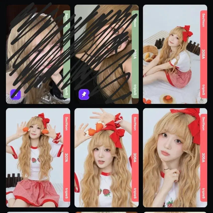 [BUNJANG] TripleS Seoyeon Strawberry Object Set / 트리플에스 서연 딸기 오브젝트 세트 판매