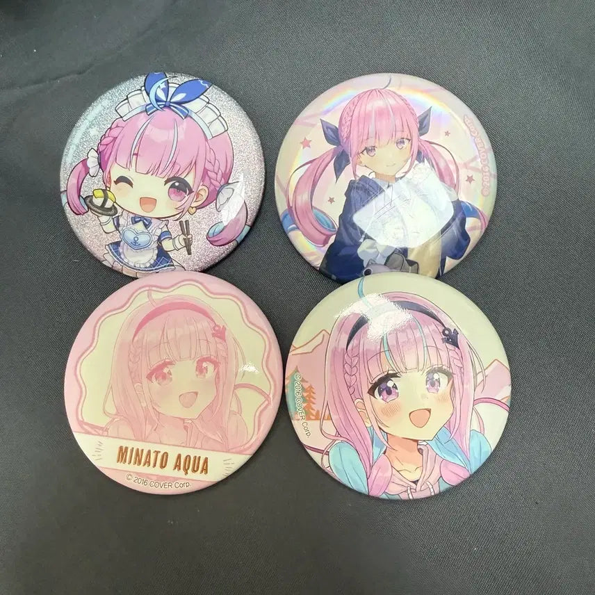 [BUNJANG] Hololive Minato Aqua 4 Types of Badges / 홀로라이브 미나토 아쿠아 뱃지 4종