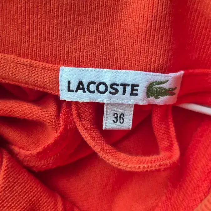 [BUNJANG] Lacoste Sleeveless Polo Shirt Orange / 라코스테