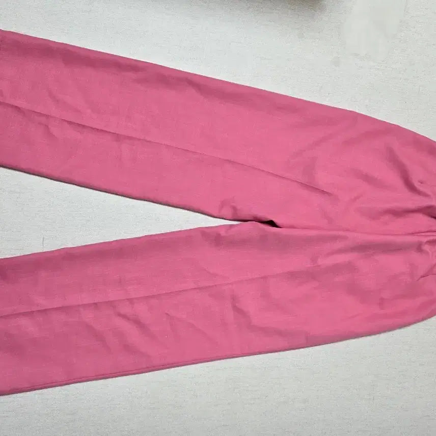[BUNJANG] GU Pink Wide Pintuck Slacks - Size S (44-55) / 러블리 GU 핑크 와이드 핀턱 슬랙스 S 44-55