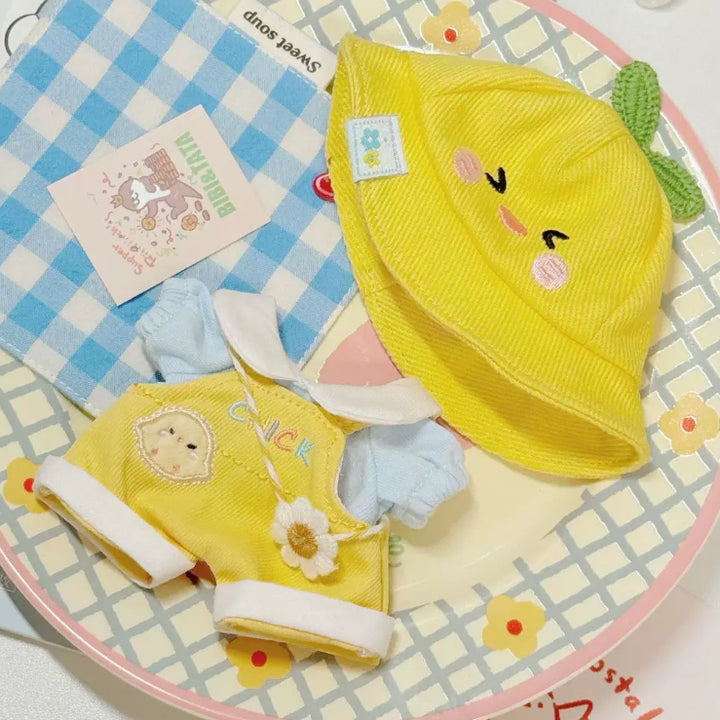 [BUNJANG] 10cm Doll Clothes - Baby Chick &amp; Rabbit / 10cm 인형옷 개나리 유치원