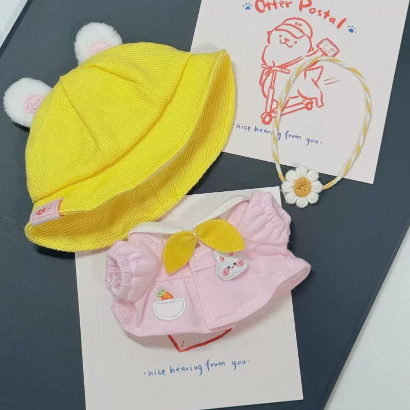 [BUNJANG] 10cm Doll Clothes - Baby Chick &amp; Rabbit / 10cm 인형옷 개나리 유치원