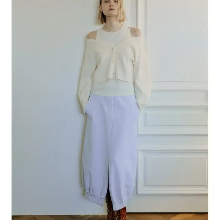 [BUNJANG] ENOR Off-Shoulder Cardigan Set / 엔오르 오프숄더 가디건 세트