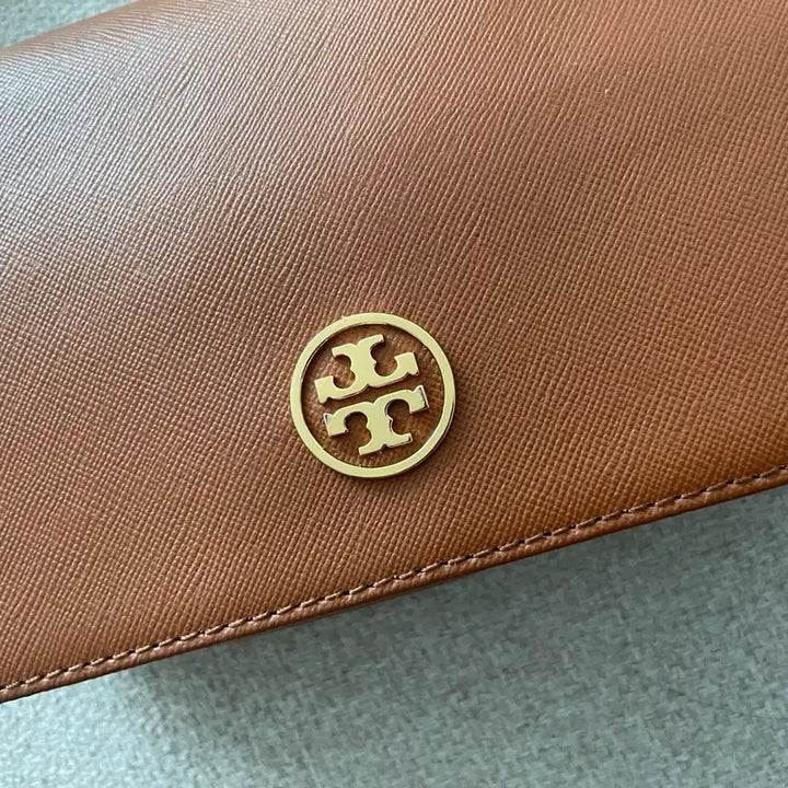 [BUNJANG] Tory Burch Leather Chain Shoulder Bag Brown / 토리버치 가죽 체인 백 브라운