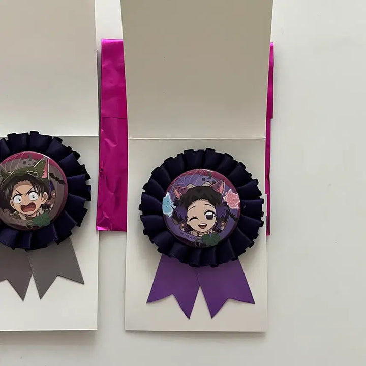 [BUNJANG] Demon Slayer 2025 Halloween Corsage-style Badge / 귀멸의칼날 2025 할로윈 코사지풍 뱃지