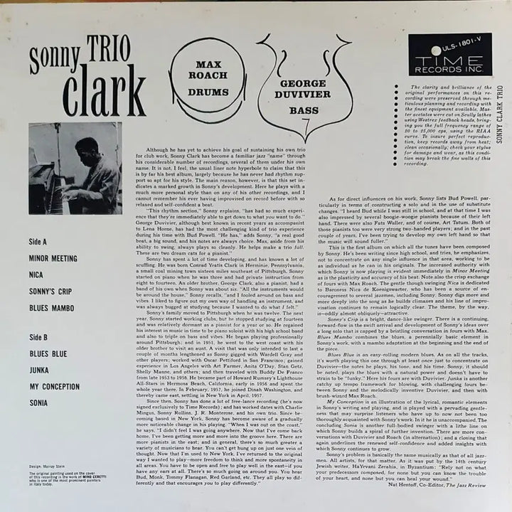 [BUNJANG] Sonny Clark Trio "High - Fidelity" Jazz LP (1975 Japan Import) / LP ㅡ [JAZZ] Sonny Clark Trio
