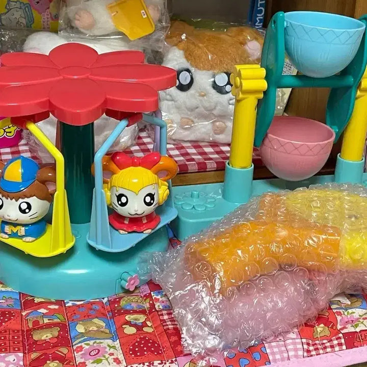 [BUNJANG] Hamtaro Happy Meal Playset Figures / 방가방가햄토리 해피밀 놀이기구 피규어