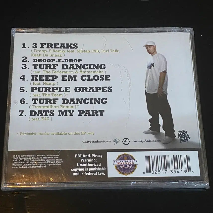 [BUNJANG] DJ Shadow Bay Area EP CD (Sealed) / [미개봉] DJ Shadow Bay Area EP CD