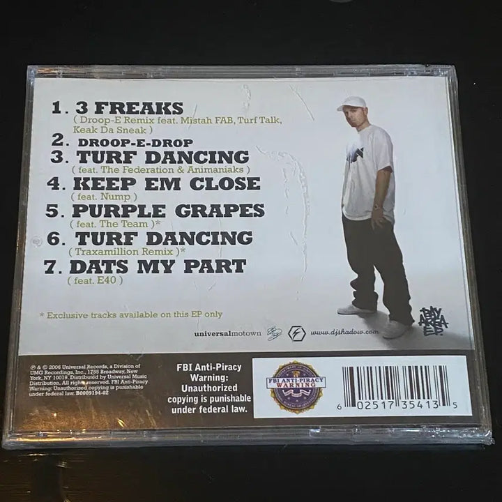 [BUNJANG] DJ Shadow Bay Area EP CD (Sealed) / [미개봉] DJ Shadow Bay Area EP CD